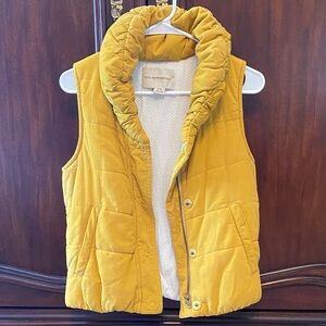 Yellow Puffer Vest Pilcro and the Letterpress XS